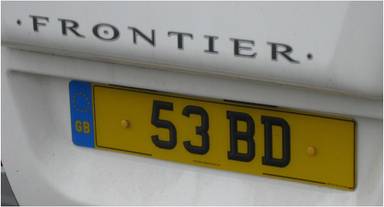 UK Number Plate 53 BD