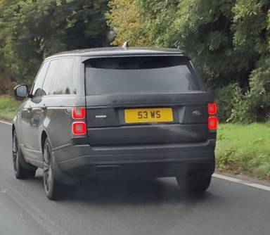 UK Number Plate 53 WS