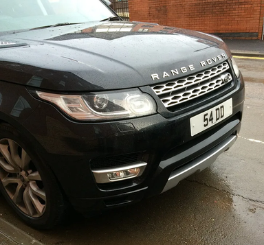UK Number Plate 54 DD