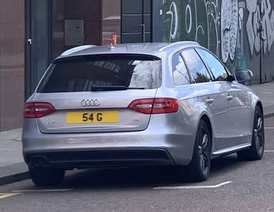 UK Number Plate 54 G