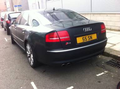 UK Number Plate 55 SN
