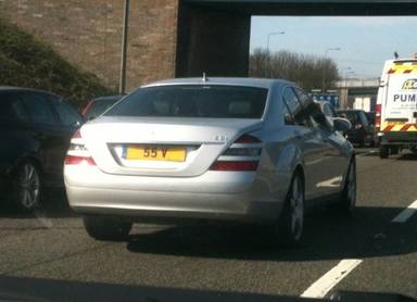 UK Number Plate 55 V