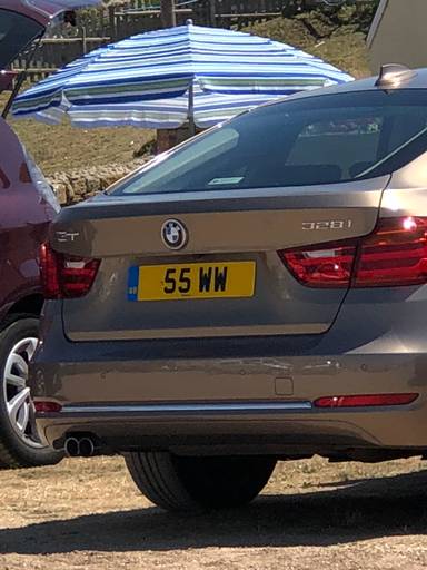 UK Number Plate 55 WW