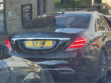 UK Number Plate 57 OK