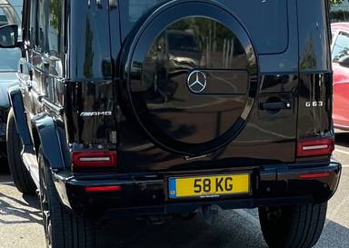 UK Number Plate 58 KG
