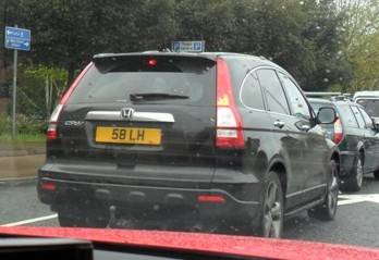 UK Number Plate 58 LH