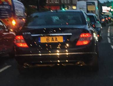 UK Number Plate 6 AA