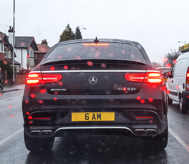 UK Number Plate 6 AM