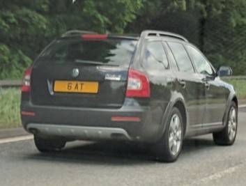 UK Number Plate 6 AT