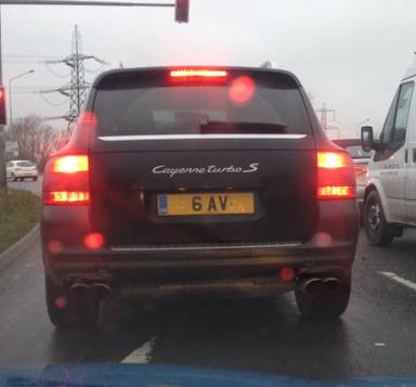 UK Number Plate 6 AV