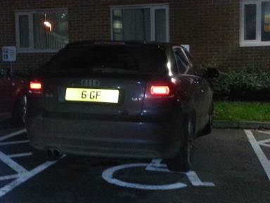 UK Number Plate 6 GF