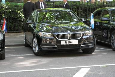 UK Number Plate 6 UAT