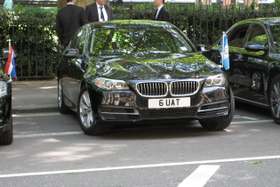 6 UAT on a vehicle — Guatemala diplomatic registration