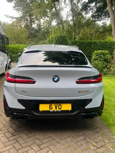 UK Number Plate 6 VO on a 2023 Grey BMW