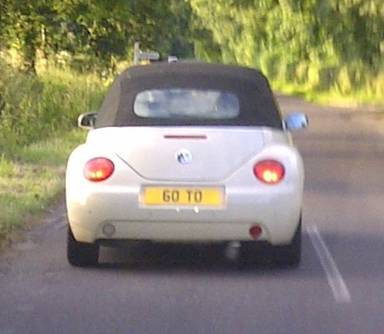 UK Number Plate 60 TO