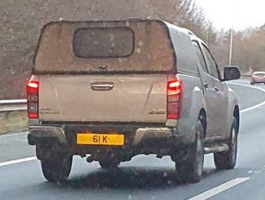 UK Number Plate 61 K