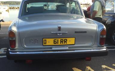 UK Number Plate 61 RR