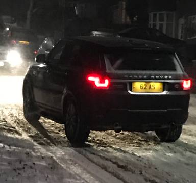 UK Number Plate 62 AS