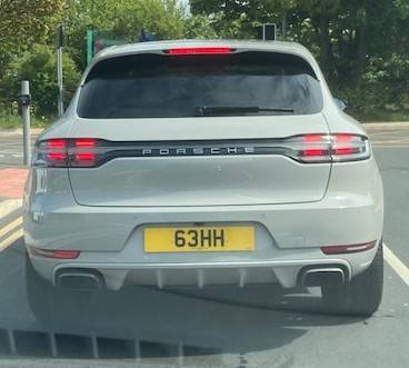 UK Number Plate 63 HH