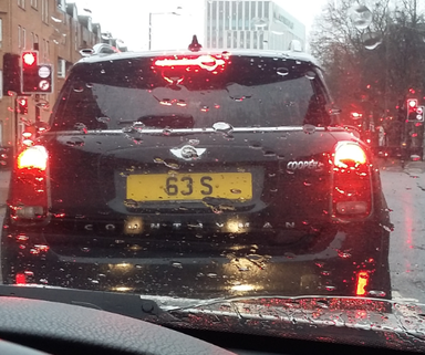 UK Number Plate 63 S