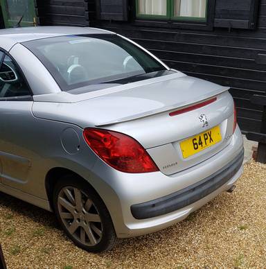 UK Number Plate 64 PX
