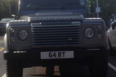 UK Number Plate 64 RT