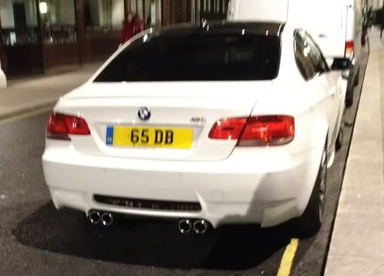 UK Number Plate 65 DB