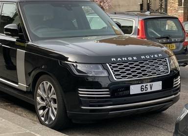 UK Number Plate 65 V
