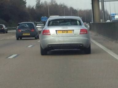 UK Number Plate 67 B
