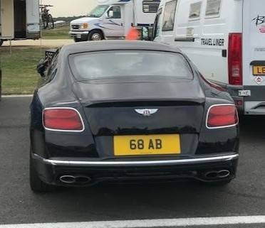 UK Number Plate 68 AB
