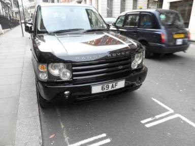 UK Number Plate 69 AF