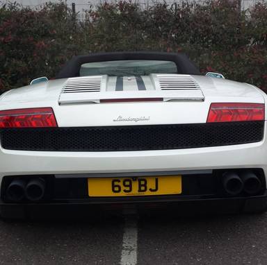 UK Number Plate 69 BJ