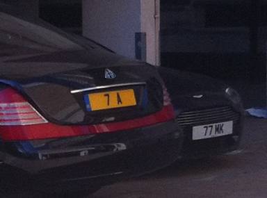 UK Number Plate 7 A