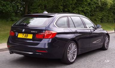 UK Number Plate 7 AB