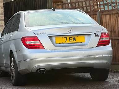UK Number Plate 7 EM