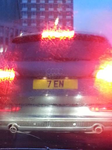 UK Number Plate 7 EN