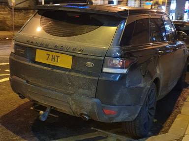 UK Number Plate 7 HT