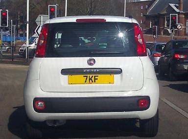 UK Number Plate 7 KF