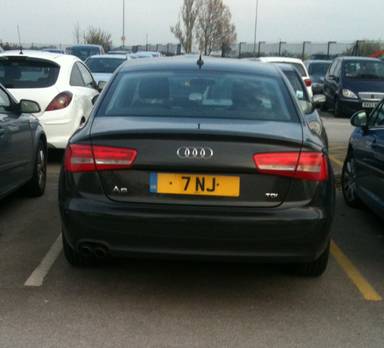 UK Number Plate 7 NJ