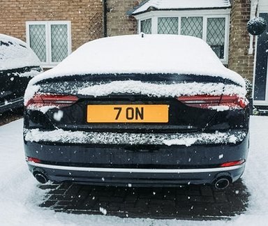 UK Number Plate 7 ON