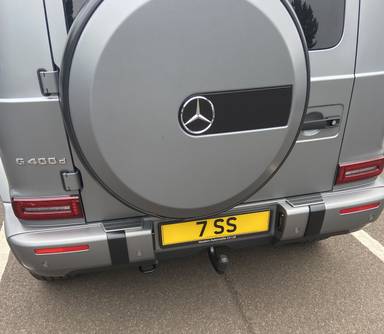 UK Number Plate 7 SS