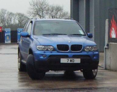UK Number Plate 7 WD