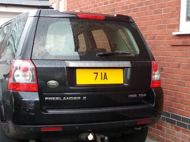 UK Number Plate 71 A