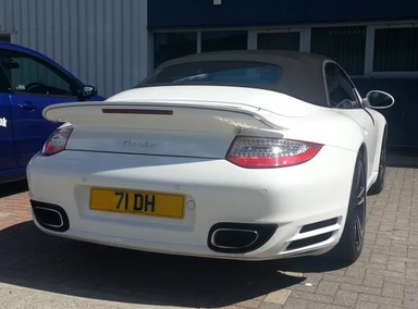 UK Number Plate 71 DH