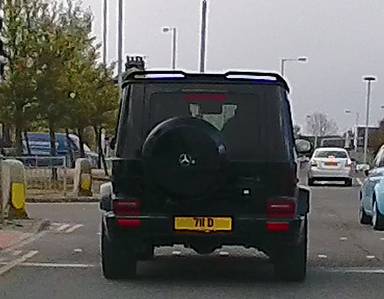 UK Number Plate 711 D