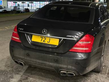 UK Number Plate 72 J