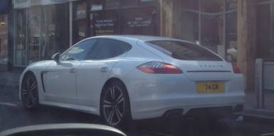 UK Number Plate 74 GM