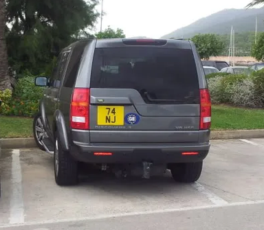 UK Number Plate 74 NJ