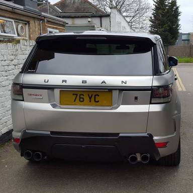 UK Number Plate 76 YC