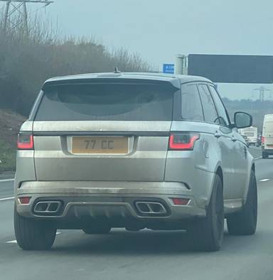 UK Number Plate 77 CC